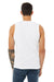 Bella + Canvas 3483 Mens Jersey Muscle Tank Top White Model Back