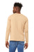 Bella + Canvas BC3501/3501 Mens Jersey Long Sleeve Crewneck T-Shirt Sand Dune Model Back