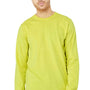 Bella + Canvas Mens Jersey Long Sleeve Crewneck T-Shirt - Strobe Green