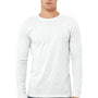 Bella + Canvas Mens Jersey Long Sleeve Crewneck T-Shirt - Ash Grey