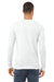 Bella + Canvas BC3501/3501 Mens Jersey Long Sleeve Crewneck T-Shirt Ash Grey Model Back