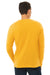 Bella + Canvas BC3501/3501 Mens Jersey Long Sleeve Crewneck T-Shirt Gold Model Back