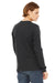 Bella + Canvas BC3501/3501 Mens Jersey Long Sleeve Crewneck T-Shirt Dark Grey Model Back
