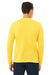 Bella + Canvas BC3501CVC/3501CVC Mens CVC Long Sleeve Crewneck T-Shirt Heather Yellow Gold Model Back