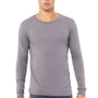 Bella + Canvas Mens Jersey Long Sleeve Crewneck T-Shirt - Storm Grey
