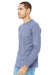 Bella + Canvas BC3501/3501 Mens Jersey Long Sleeve Crewneck T-Shirt Lavender Blue Model 3Q