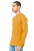 Bella + Canvas BC3501/3501 Mens Jersey Long Sleeve Crewneck T-Shirt Mustard Yellow Model 3Q