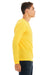 Bella + Canvas BC3501CVC/3501CVC Mens CVC Long Sleeve Crewneck T-Shirt Heather Yellow Gold Model Side