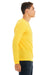Bella + Canvas BC3501CVC Mens CVC Long Sleeve Crewneck T-Shirt Heather Yellow Gold Model Side