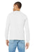 Bella + Canvas BC3501CVC Mens CVC Long Sleeve Crewneck T-Shirt Solid White Model Back