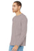 Bella + Canvas BC3501CVC/3501CVC Mens CVC Long Sleeve Crewneck T-Shirt Heather Pink Gravel Model 3Q