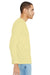 Bella + Canvas BC3501CVC Mens CVC Long Sleeve Crewneck T-Shirt Heather French Vanilla Model Side