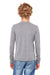 Bella + Canvas 3513Y Youth Jersey Long Sleeve Crewneck T-Shirt Grey Model Back