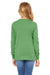 Bella + Canvas 3501Y Youth Jersey Long Sleeve Crewneck T-Shirt Green Triblend Model Back