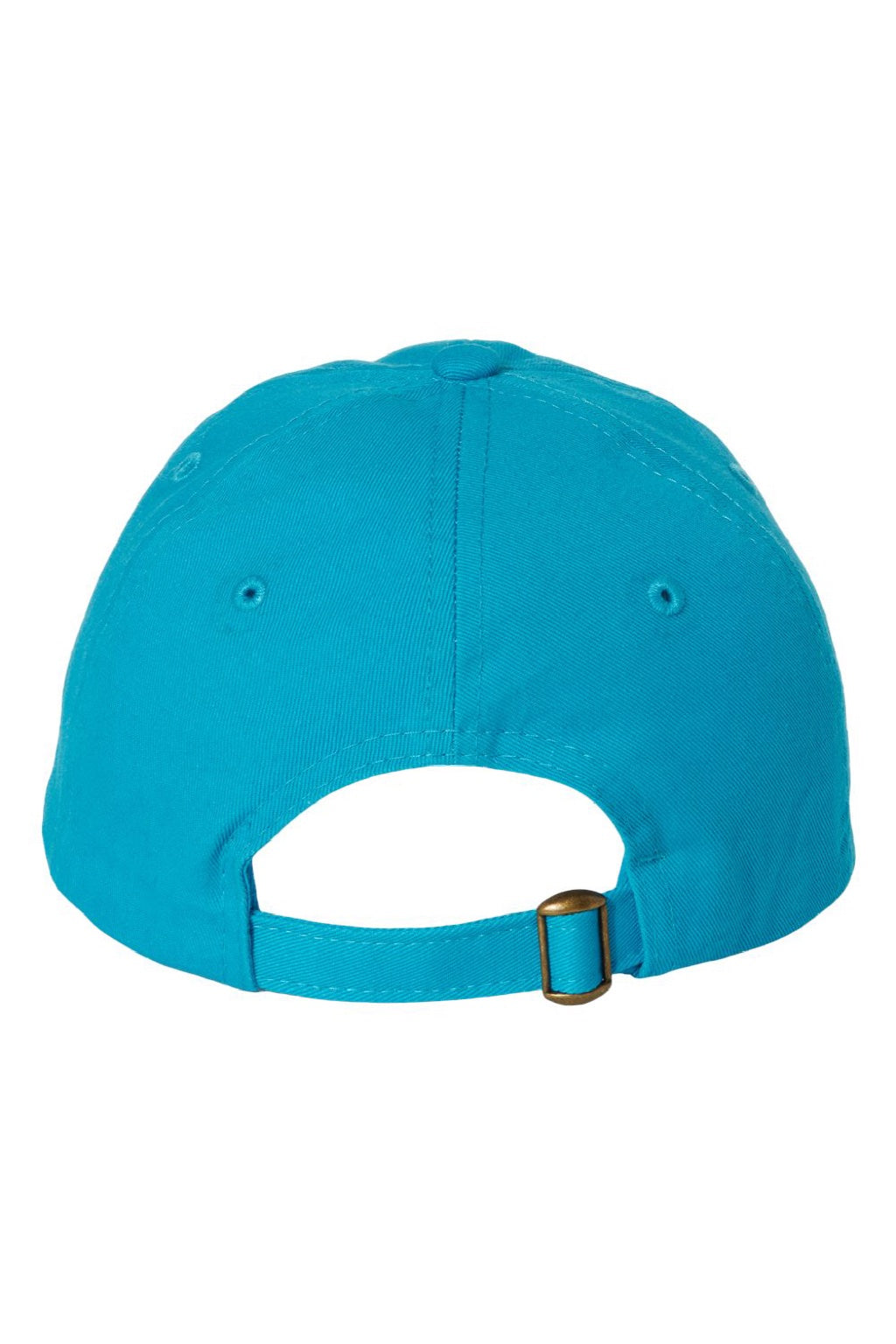 Valucap Hats VC300A Mens Adult Bio-Washed Classic Adjustable Dad Hat Neon Blue Flat Back
