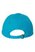 Valucap Hats VC300A Mens Adult Bio-Washed Classic Adjustable Dad Hat Neon Blue Flat Back