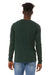 Bella + Canvas BC3513/3513 Mens Jersey Long Sleeve Crewneck T-Shirt Emerald Green Model Back