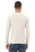 Bella + Canvas BC3513/3513 Mens Jersey Long Sleeve Crewneck T-Shirt Oatmeal Model Back