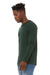 Bella + Canvas BC3513/3513 Mens Jersey Long Sleeve Crewneck T-Shirt Emerald Green Model 3Q