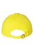 Valucap Hats VC300A Mens Adult Bio-Washed Classic Adjustable Dad Hat Neon Yellow Flat Back