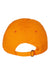 Valucap Hats VC300A Mens Adult Bio-Washed Classic Adjustable Dad Hat Neon Orange Flat Back