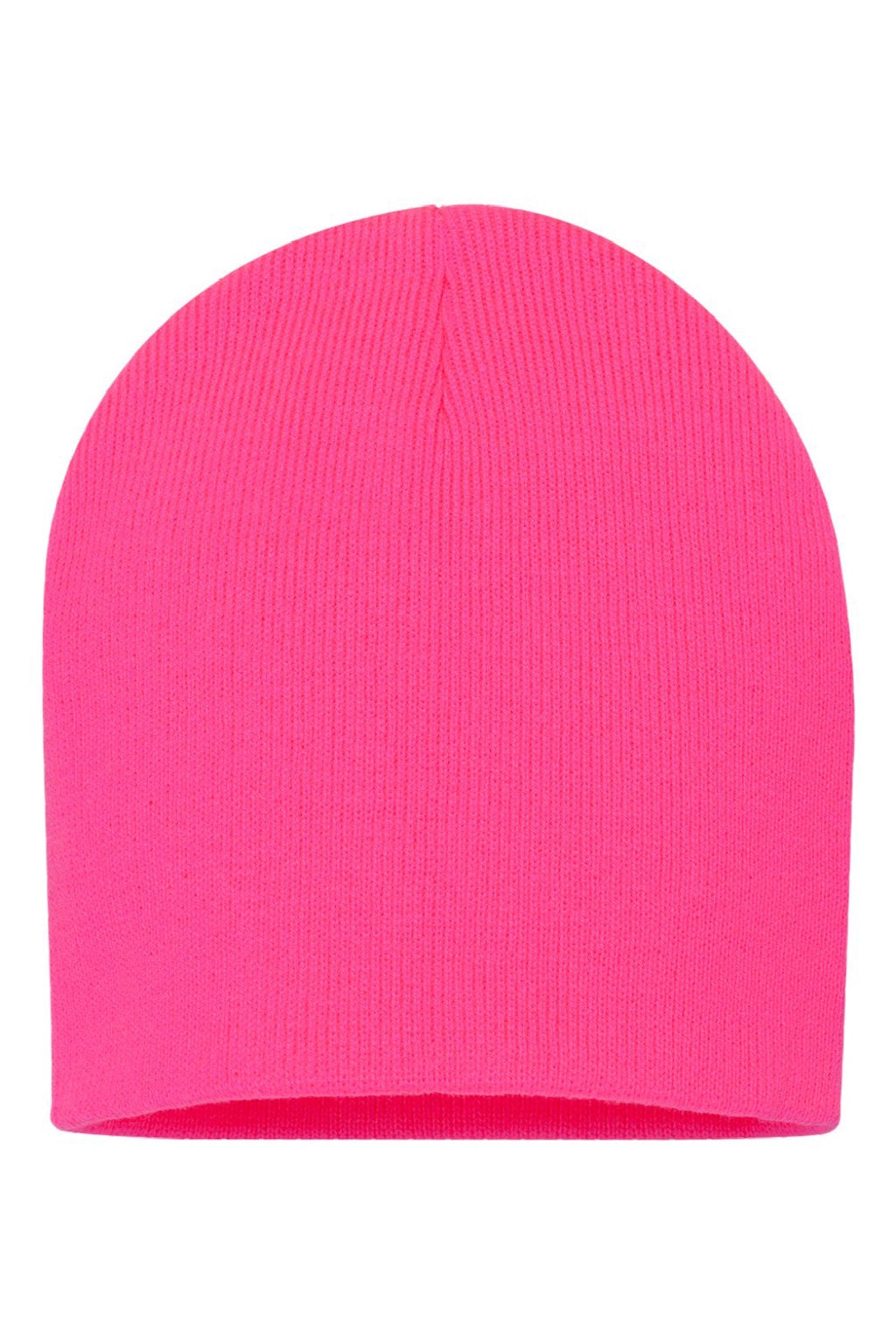 Sportsman Hats SP08 Unisex Beanie Neon Pink Flat Front