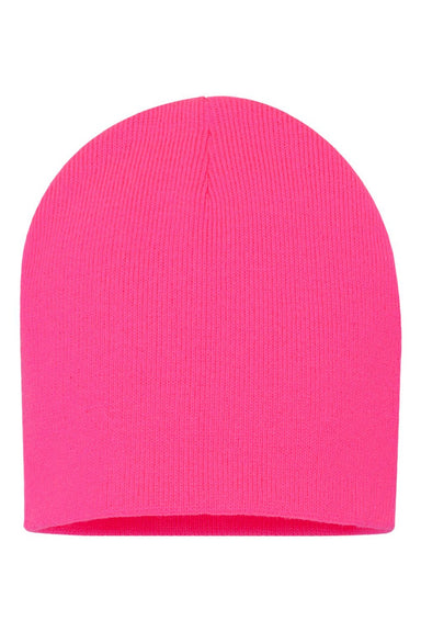 Sportsman Hats SP08 Unisex Beanie Neon Pink Flat Front