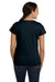 LAT 3516 Womens Fine Jersey Short Sleeve Crewneck T-Shirt Black Model Back