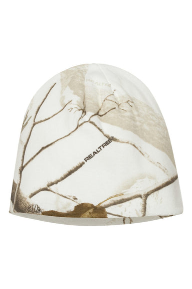 Kati Hats LCB08 Unisex Camo Beanie White Realtree AP Flat Front