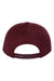 Yupoong Hats 6089/6089MT Mens Adjustable Hat Maroon Flat Back