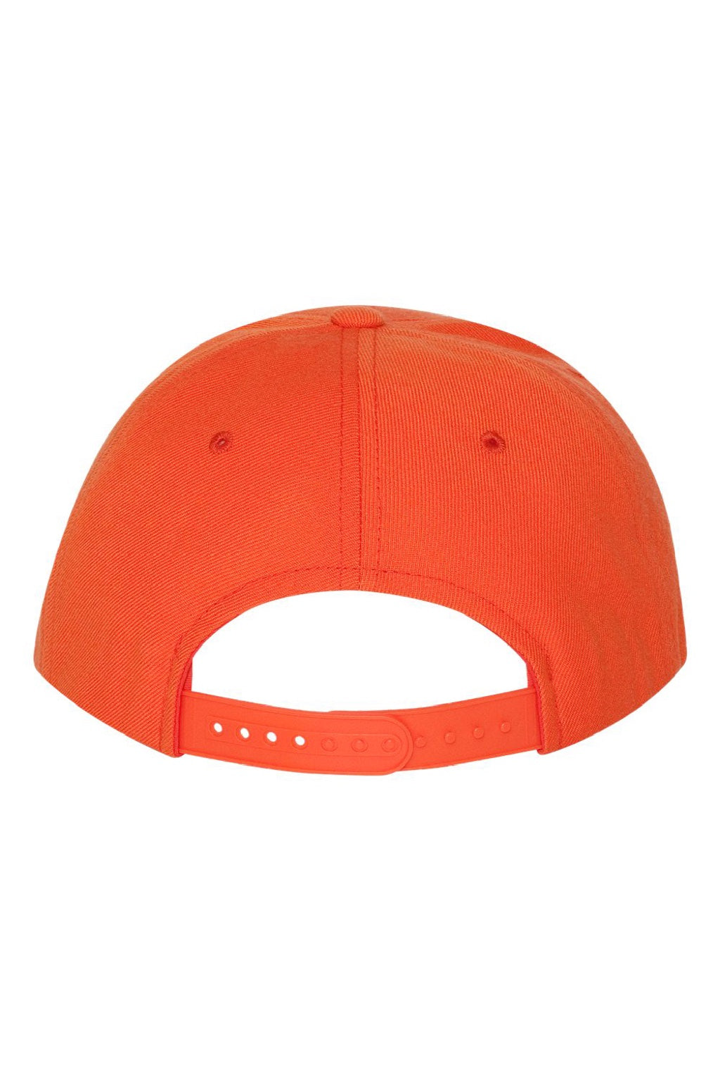 Yupoong Hats 6089/6089MT Mens Adjustable Hat Orange Flat Back