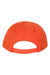 Yupoong Hats 6089/6089MT Mens Adjustable Hat Orange Flat Back
