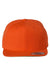 Yupoong Hats 6089/6089MT Mens Adjustable Hat Orange Flat Front