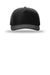 Richardson Hats 355 Mens Laser Perf Performance Snapback Rope Hat Black/Black Grey Flat Front