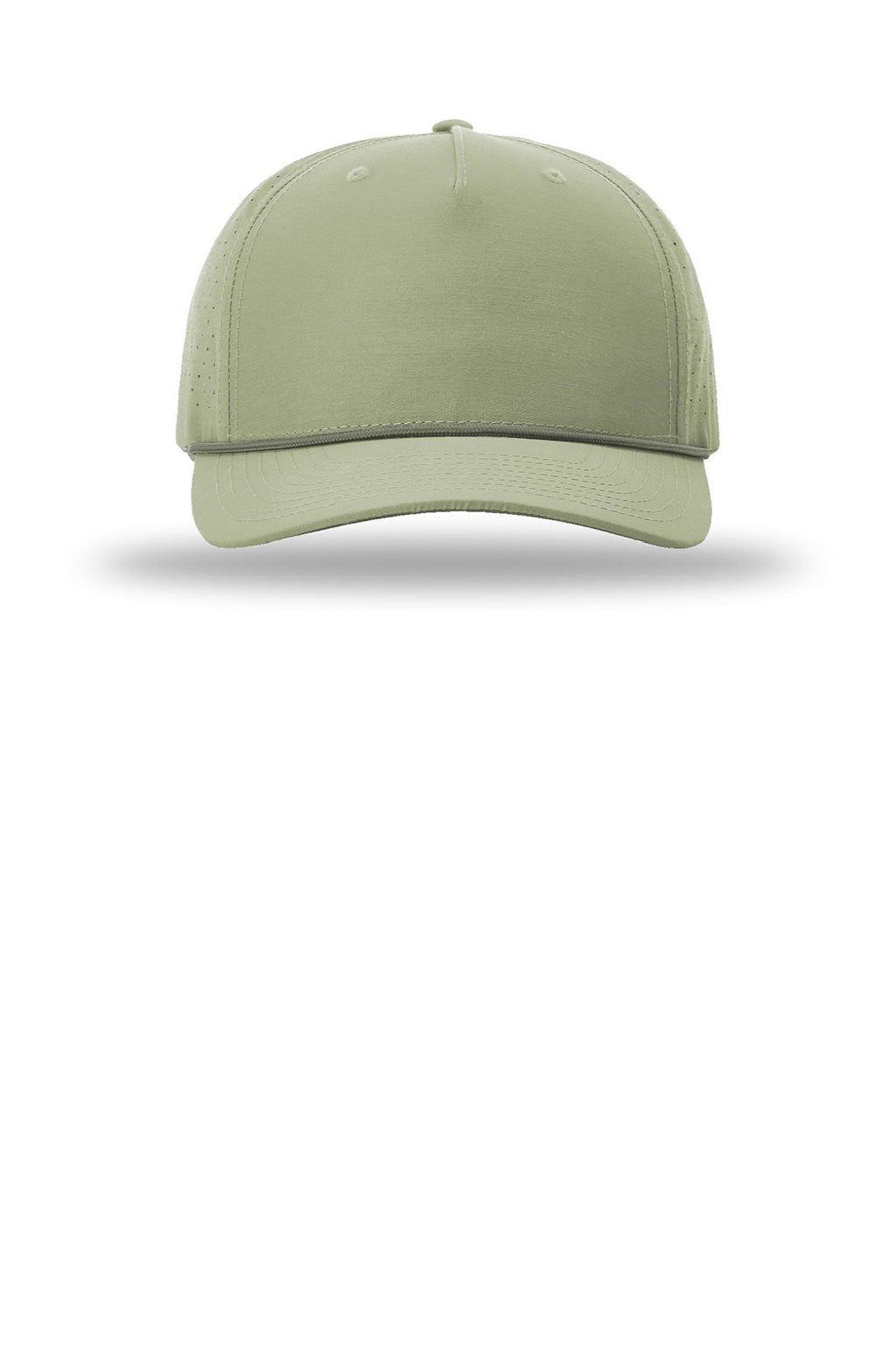 Richardson Hats 355 Mens Laser Perf Performance Snapback Rope Hat Light Olive Green/Olive Green Flat Front