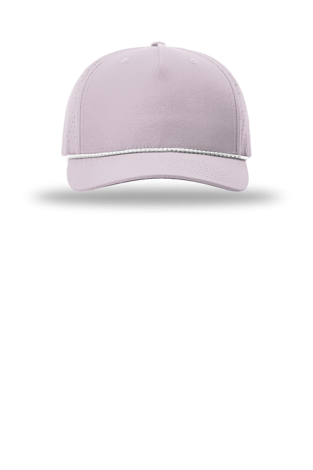 Richardson Hats 355 Mens Laser Perf Performance Snapback Rope Hat Lilac Purple/White Grey Flat Front