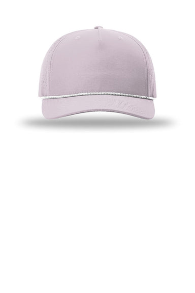 Richardson Hats 355 Mens Laser Perf Performance Snapback Rope Hat Lilac Purple/White Grey Flat Front