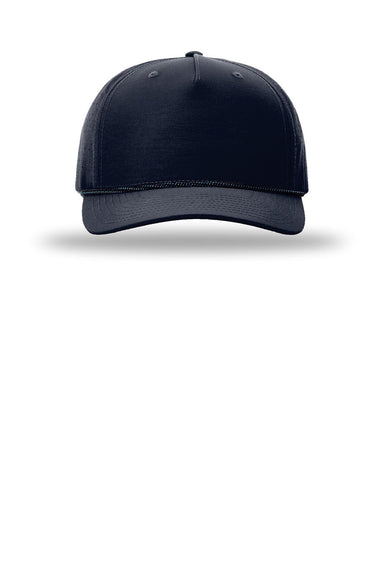 Richardson Hats 355 Mens Laser Perf Performance Snapback Rope Hat Navy Blue/Midnight Navy Grey Blue Flat Front