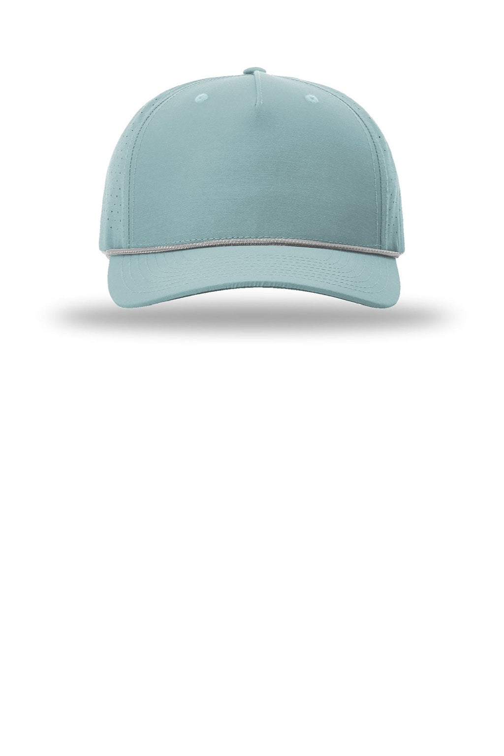 Richardson Hats 355 Mens Laser Perf Performance Snapback Rope Hat Smoke Blue/Grey White Flat Front