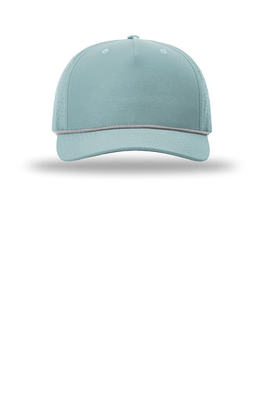 Richardson Hats 355 Mens Laser Perf Performance Snapback Rope Hat Smoke Blue/Grey White Flat Front
