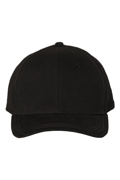 Dri Duck 3220 Mens Heritage Twill Hat Black Flat Front