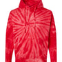 Dyenomite Mens Cyclone Tie Dyed Hooded Sweatshirt Hoodie - Red - NEW