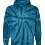 Dyenomite Mens Cyclone Tie Dyed Hooded Sweatshirt Hoodie - Navy Blue - NEW