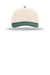 Richardson Hats 356 Mens Relaxed Snapback Gramps Hat Cream/Cream/Dark Green Flat Front