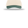 Richardson Hats Mens Relaxed Snapback Gramps Hat - Cream/Cream/Dark Green - NEW