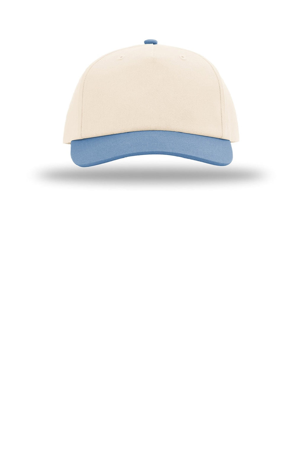 Richardson Hats 356 Mens Relaxed Snapback Gramps Hat Cream/Cream/Light Denim Blue Flat Front