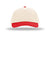 Richardson Hats 356 Mens Relaxed Snapback Gramps Hat Cream/Cream/Red Flat Front