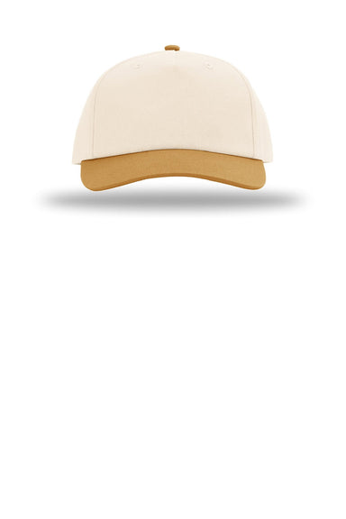 Richardson Hats 356 Mens Relaxed Snapback Gramps Hat Cream/Cream/Wheat Brown Flat Front