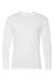 C2 Sport 5104 Mens Performance Moisture Wicking Long Sleeve Crewneck T-Shirt White Flat Front