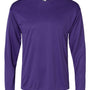 C2 Sport Mens Performance Moisture Wicking Long Sleeve Crewneck T-Shirt - Purple - NEW